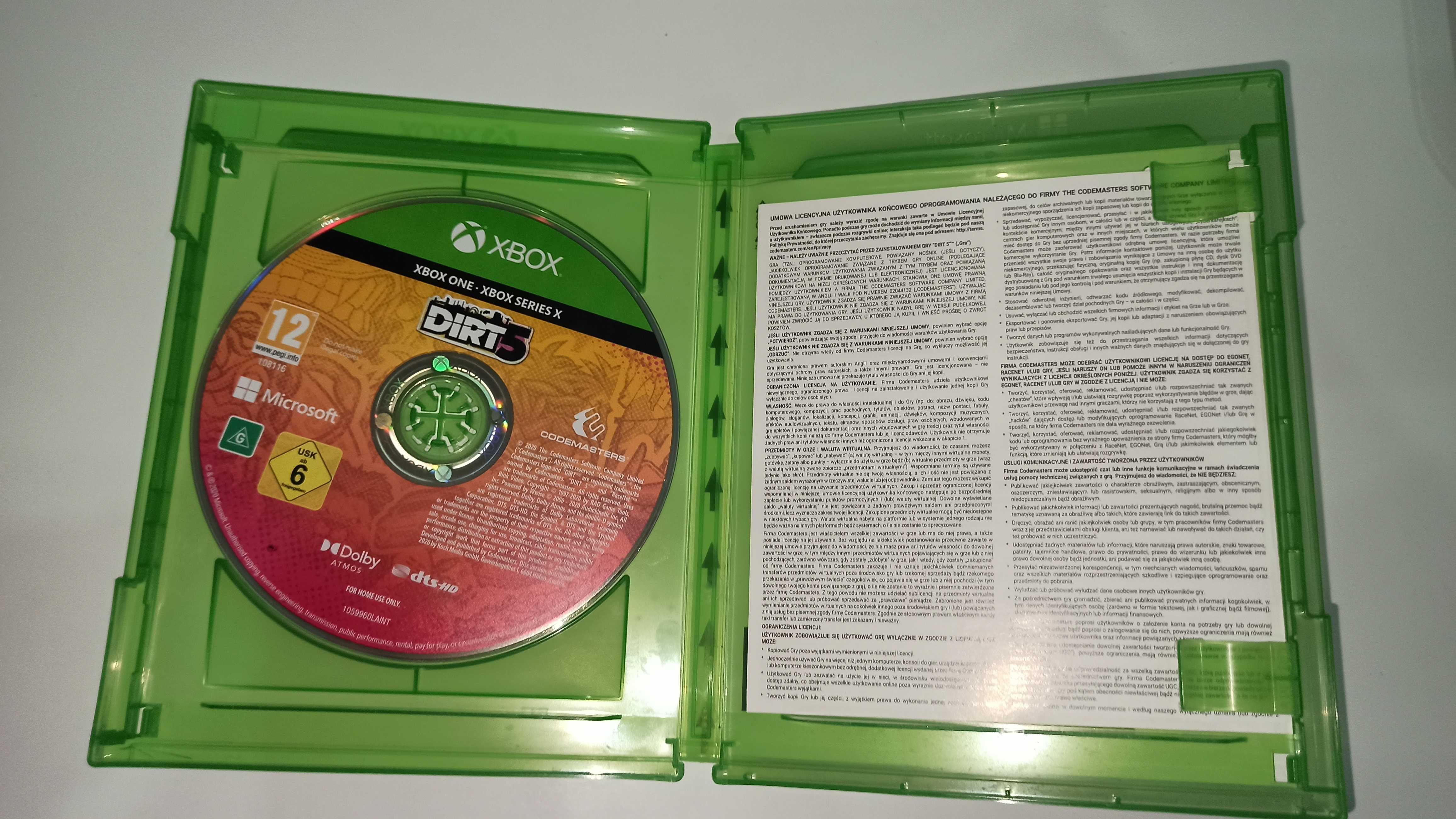 xbox one DIRT 5 polska okładka, rajdy wrc Colin McRea