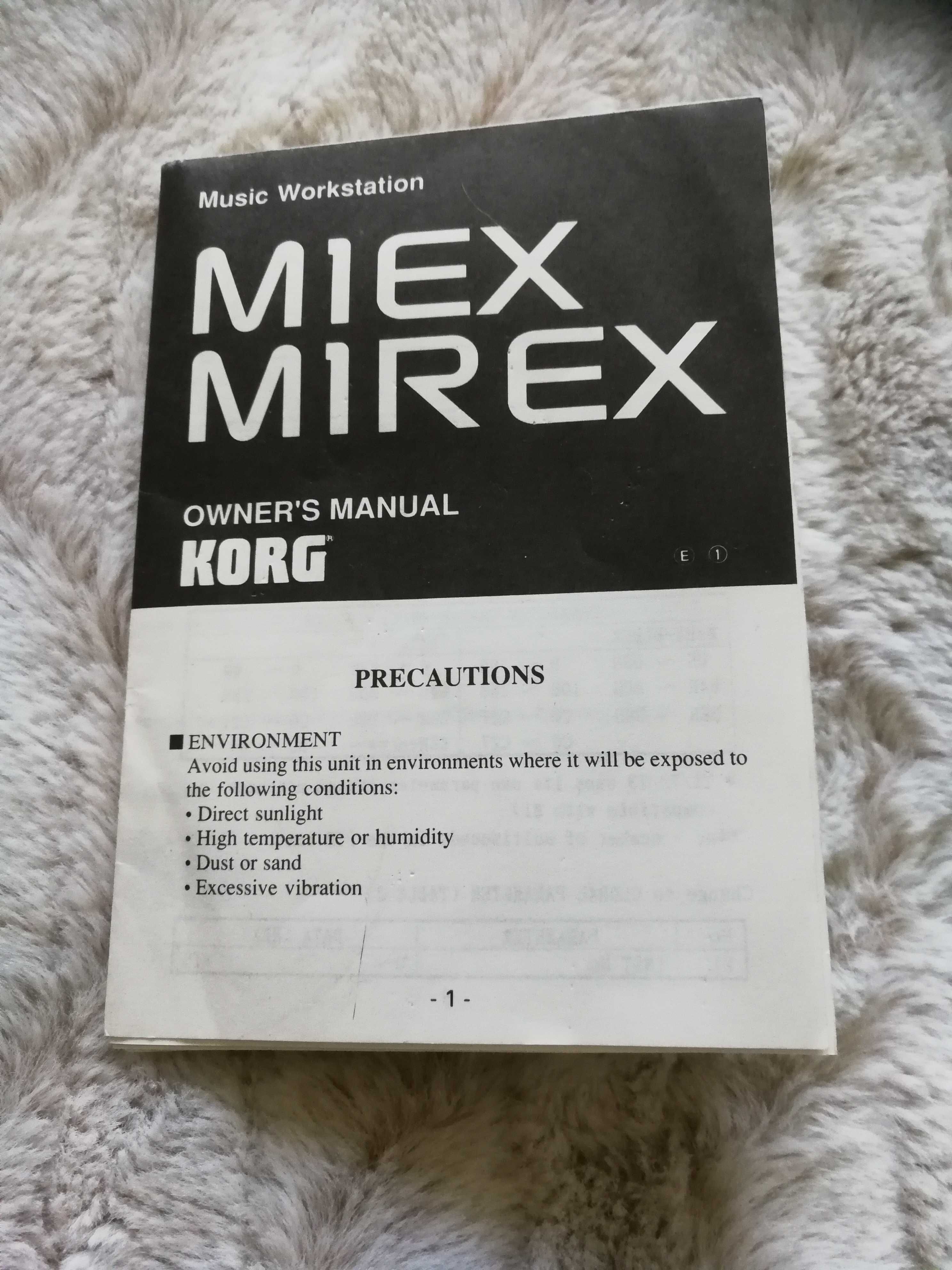 Korg M1 EX i Korg M1/R EX rozszerzenia