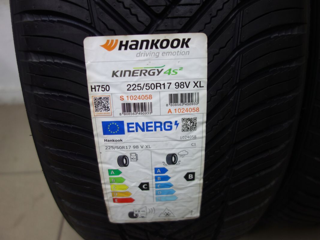 Opony całoroczne Hankook Kinergy 4s2 H750, 225/50r17/98 V Nowe