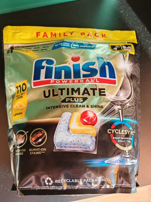 Kapsułki do zmywarki FINISH Ultimate Plus All in 1 Lemon - 110 szt