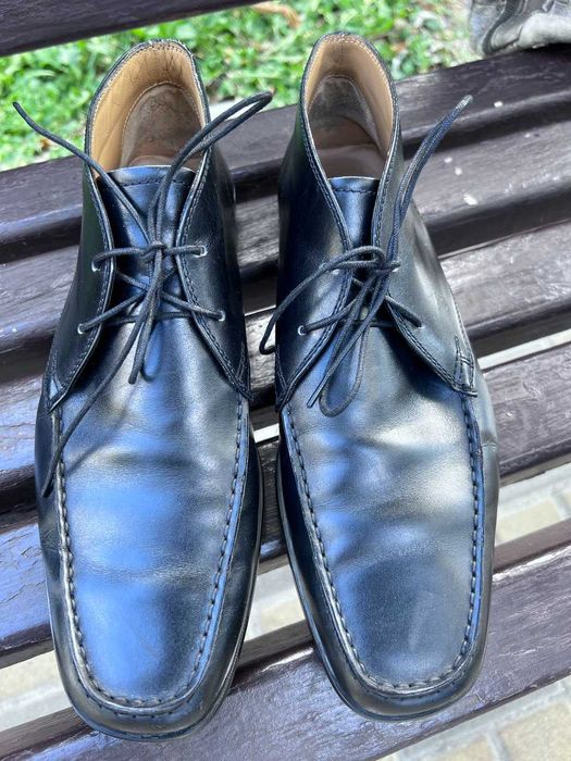 Полуботинки кожаные Tods bally на резиновой подошве.