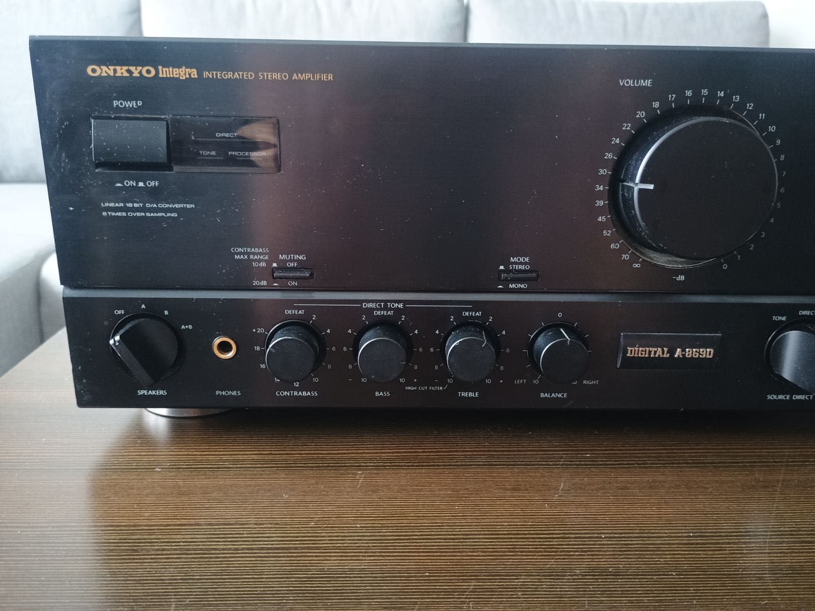 Onkyo Integra A-8690 uszkodzony amplituner