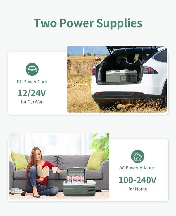 Nowa Lodówka Zamrażarka 2w1 samochodowa kompresorowa turystyczna 15l