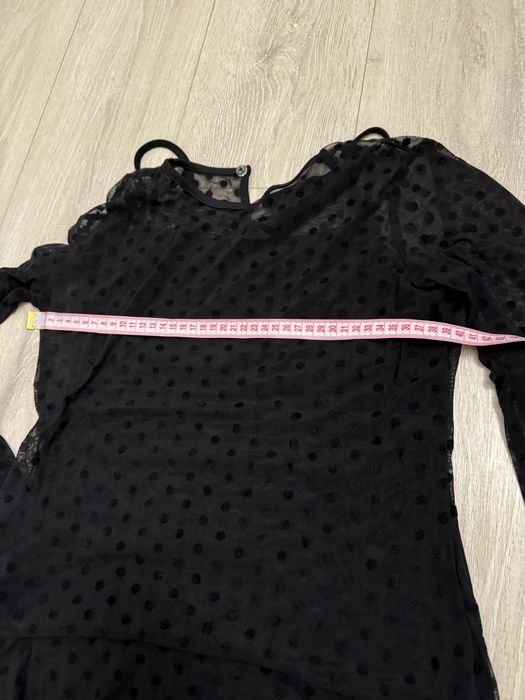 Сукня в горошок чорна