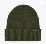 Czapka Calvin Klein Classic Cotton Rib Beanie K50K510982 Zielony