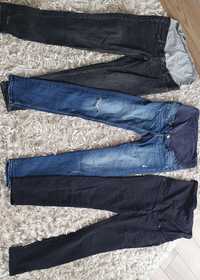 Spodnie ciążowe 3 szt. jeans rozmiar S/M 36