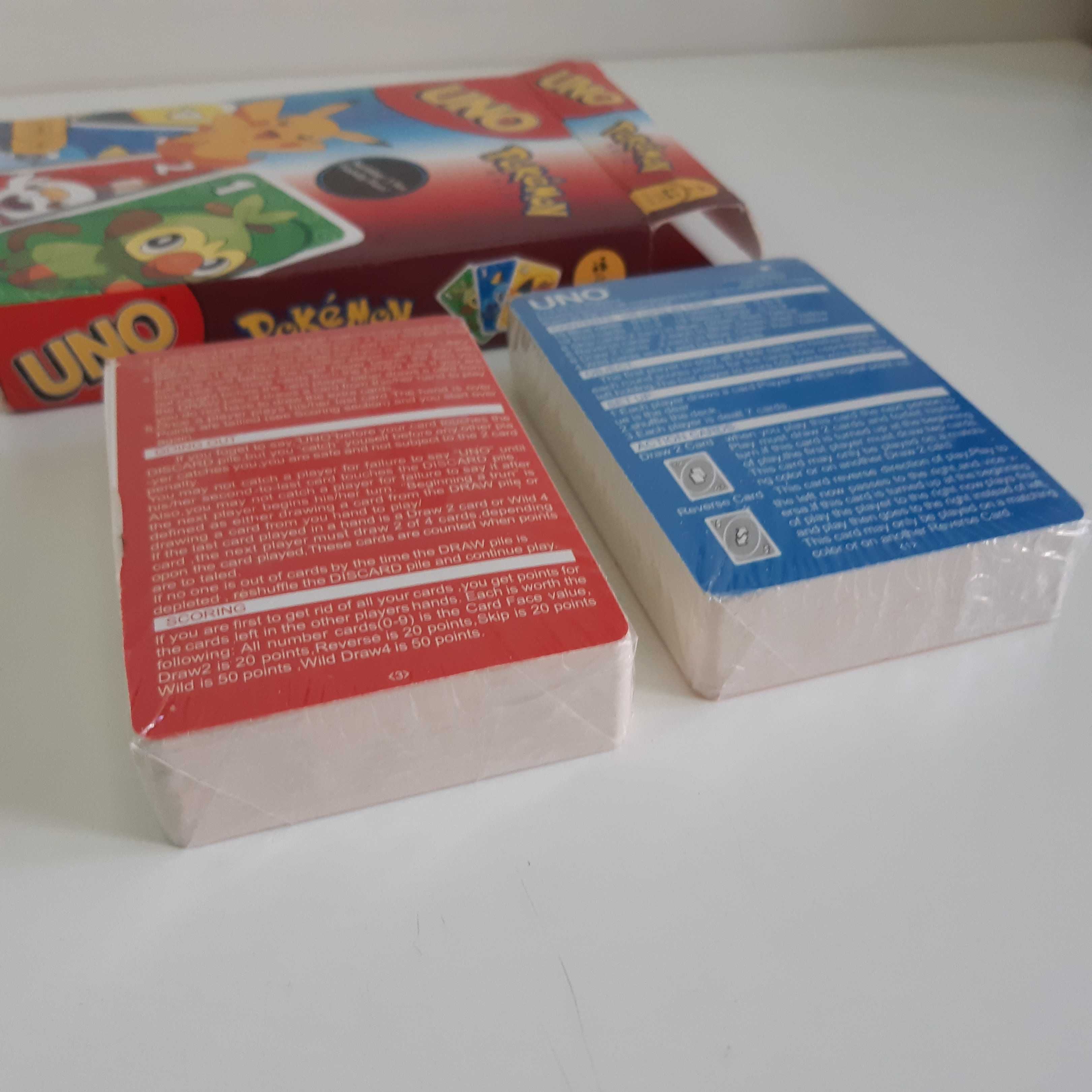 Jogo Baralho de Cartas Novo UNO Pokémon Asia