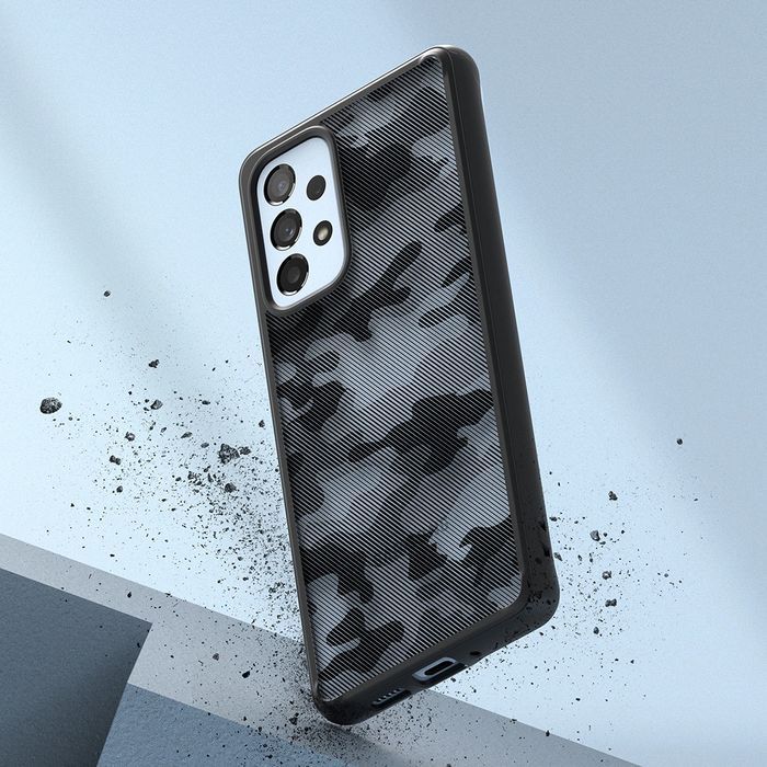 Ringke Fusion Matte etui z żelową ramką Samsung Galaxy A73 czarny