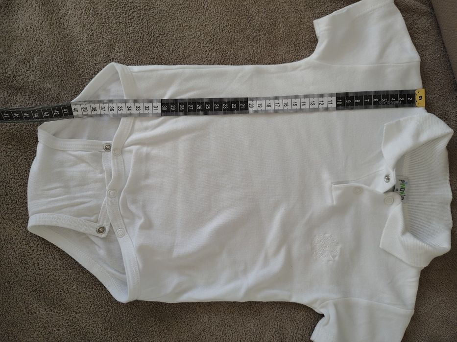 Body koszulka polo białe rozm 98