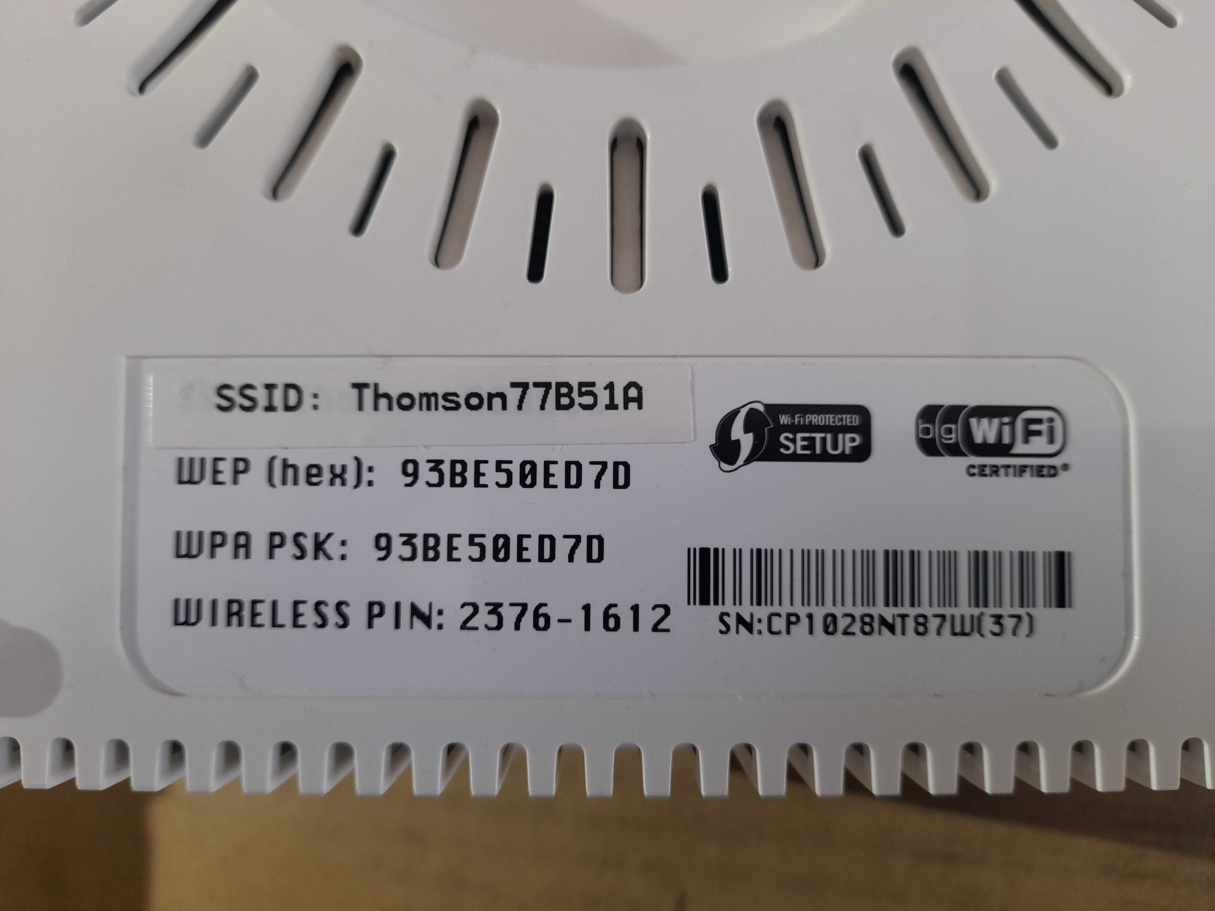 Modem Router Thomson TG 784 – Novo.