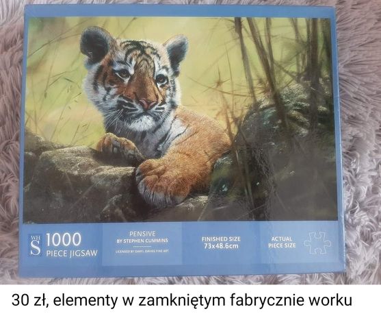 Puzzle WHSmith 1000 tygrys