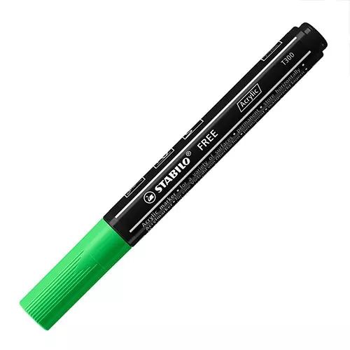 Marker permanentny T300, zieleń liściowa. Stabilo