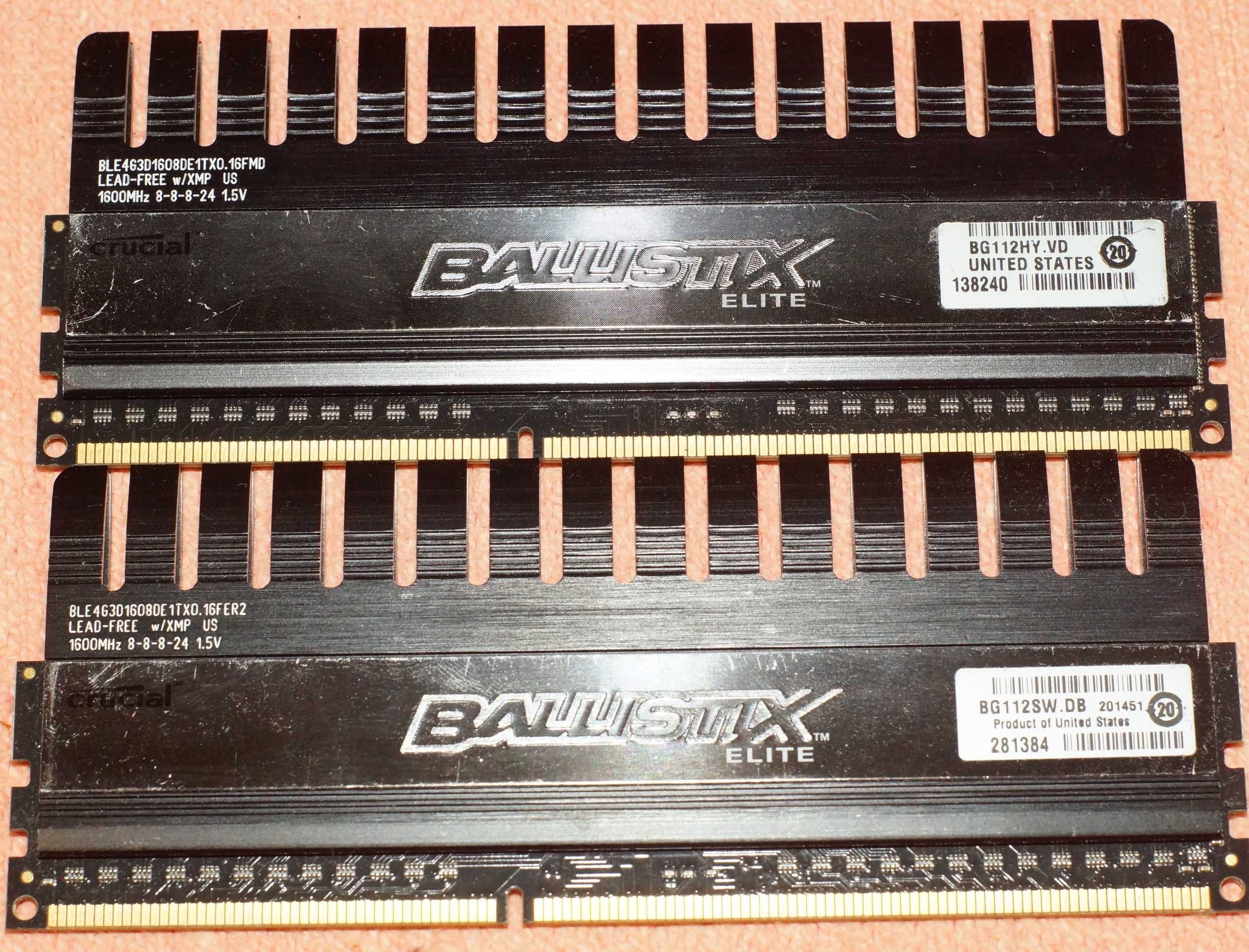 Серверна DDR3 4Gb/8Gb/8500/10600/12800R ECC REG, Crusial Ballistix