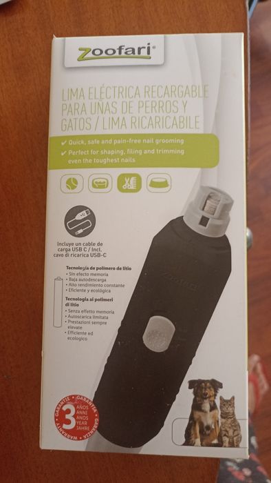 Lima elétrica de unhas para gatos e cães Nova