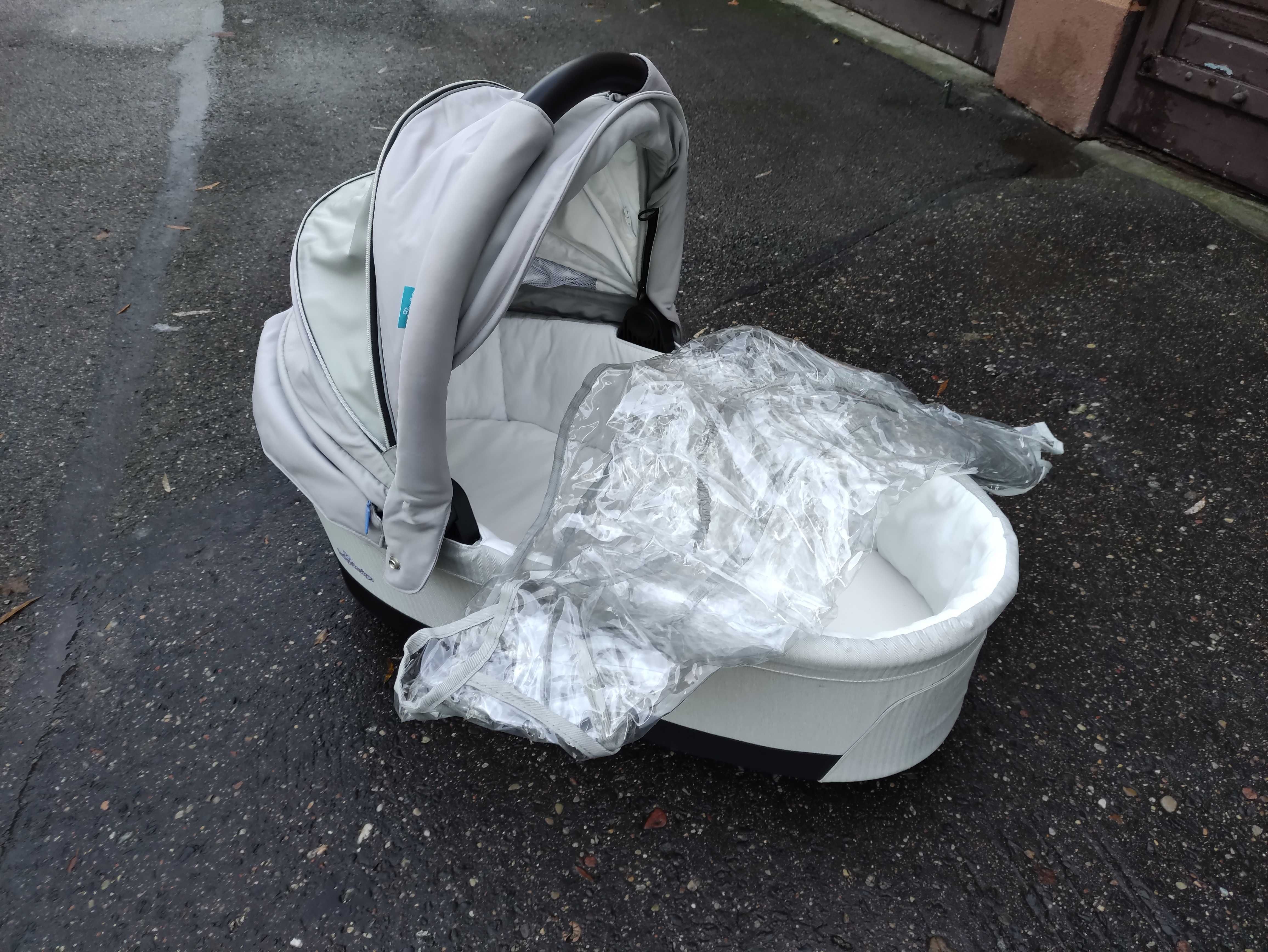 Wózek dzięcecy Baby Design Husky + fotelik z bazą ISOFIX (razem 3w1)