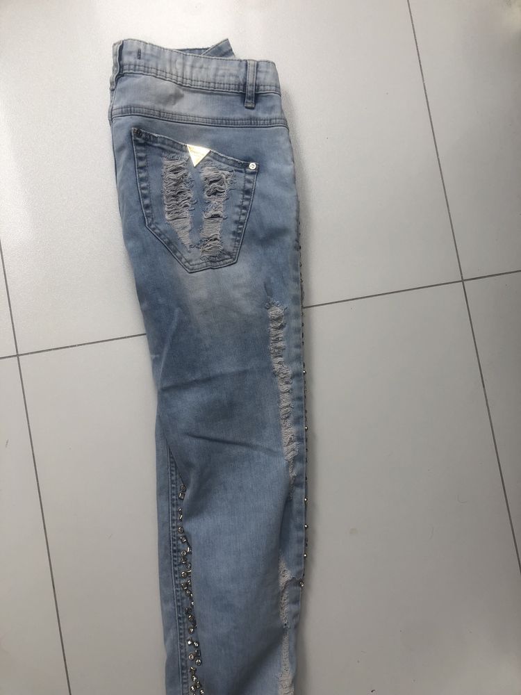 Biżuteryjne jeansy dshe Rozm 30 boyfriend luxe