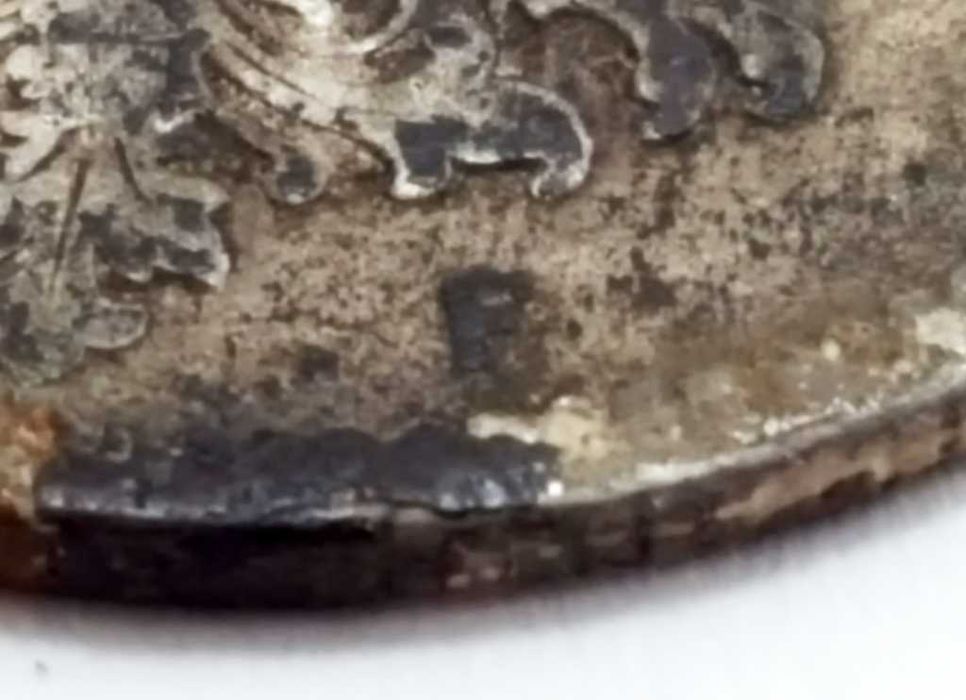 Srebrna moneta 1 MARK 1875 rok - F - duży Orzeł - Nie czyszczona