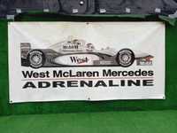 Baner plakat West McLaren Mercedes MP4-98T Adrenaline Poznań 2000r.