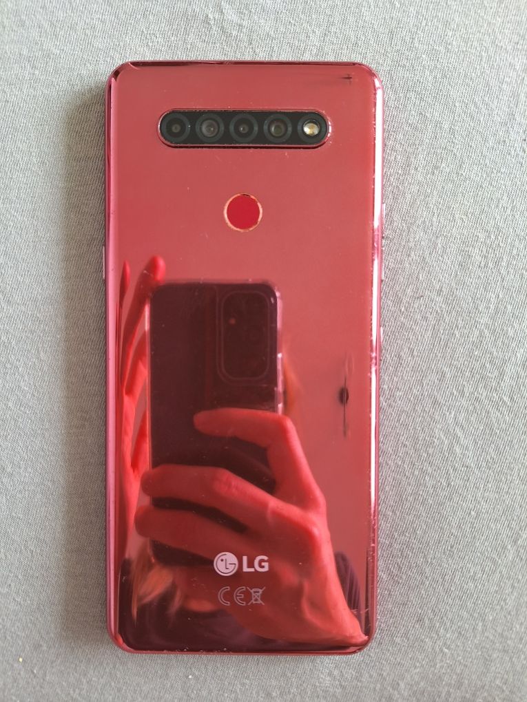 Smartfon LGK51s 64gb wiśniowy