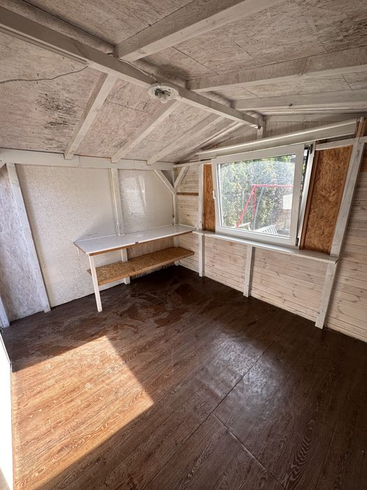 Budka domek letniskowy pawilon kiosk stróżówka sklepik garaż okazja