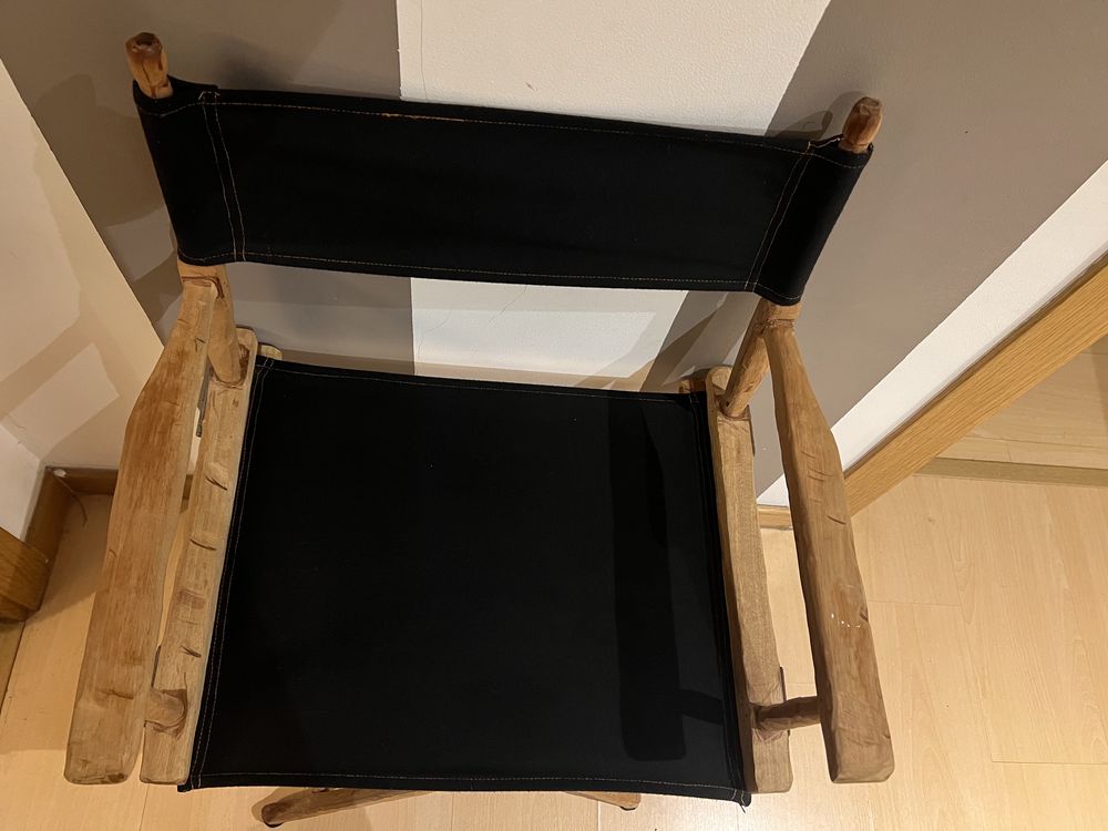 Cadeira de realizador personalizada restaurada