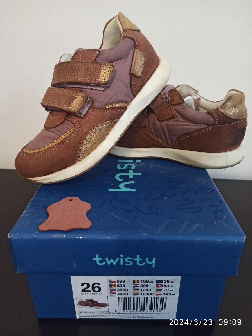 Buty, adidasy, skórzane f. Twisty, kurtka Cubus 98r.gratis