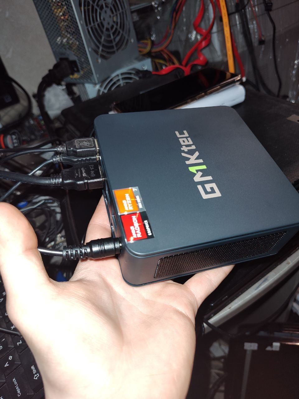 Игровой Мини ПК 8 ядер 5GHz R7 8700G, RTX2050M, 32gb ddr5, ssd 1TB