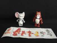 Bonecos Ovos Kinder anos 90 - Jerry, Spike e Elmer Fudd