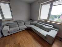 narożnik narożna sofa szara
