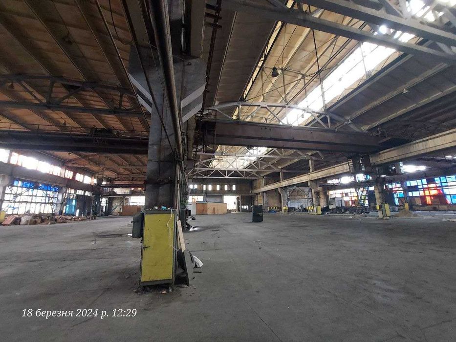 Виробн.-складське 3500м2, крани 10т, заїде фура, Н-10м, велика потужн.