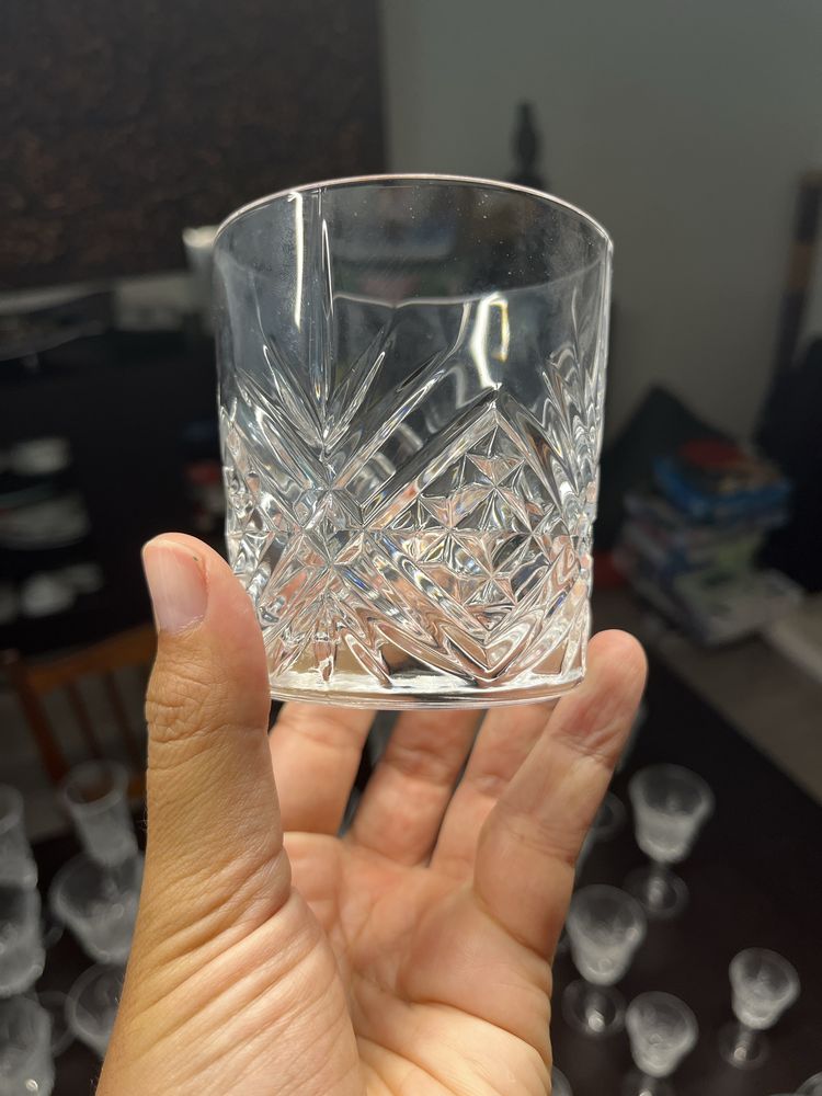 Conjunto de Cristal Lapidado - 65 peças - Estilo Vista Alegre