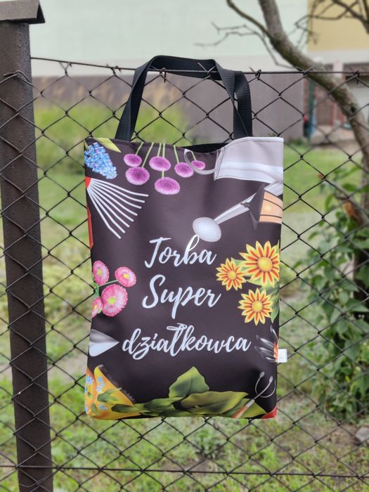 Torba na zakupy 40 x 50 shopperka działka warzywa