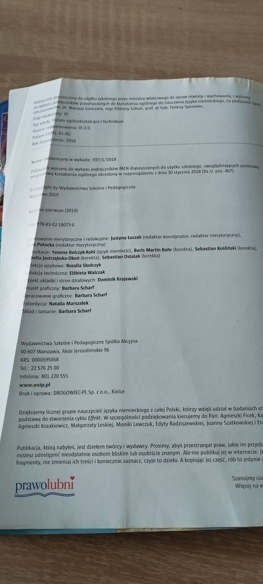 Effekt 1 język niemiecki