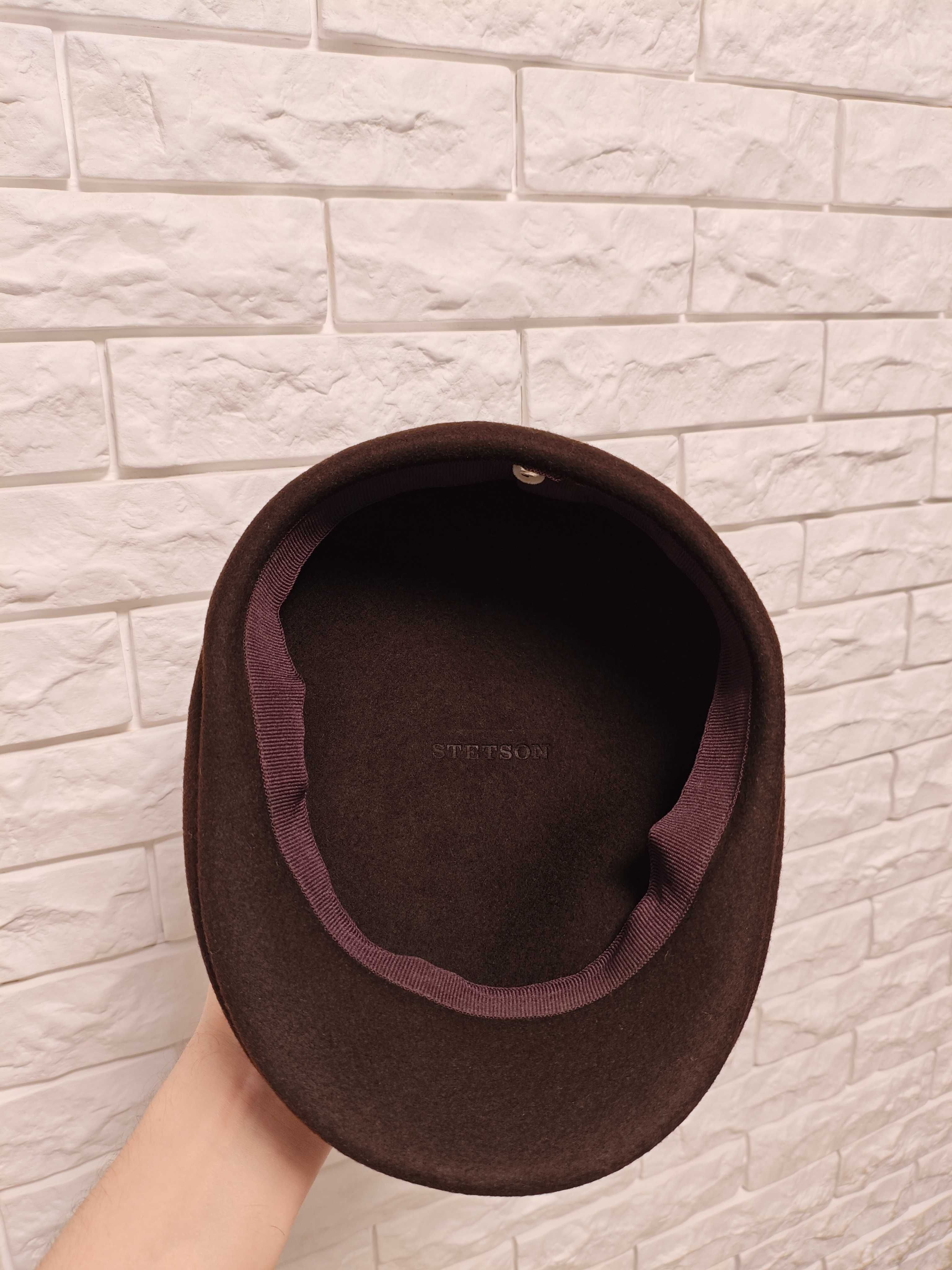 Stetson р. L кепка чоловіча фетрова коричнева шерстяна жиганка шерсть