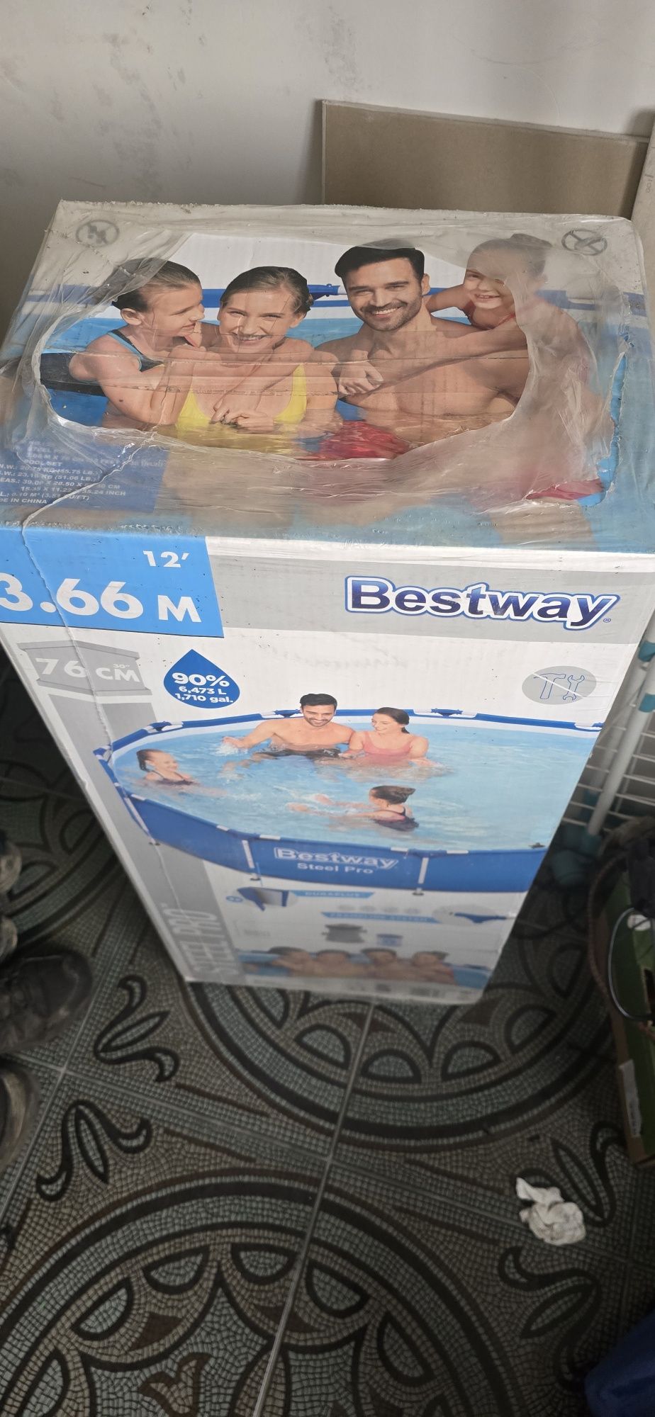 Basen ogrodowy 3.66x76 cm wysoki