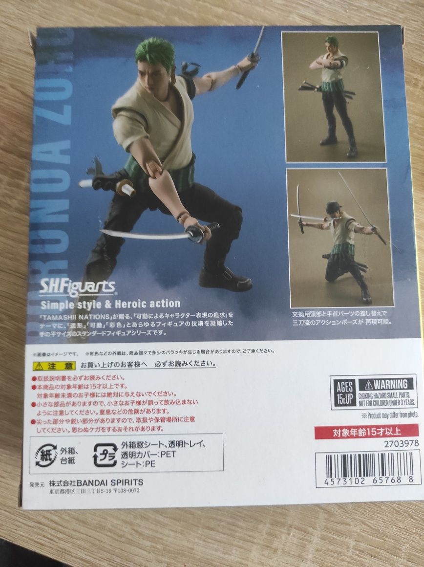 Nowa figurka Rononoa Zoro One Piece ORYGINALNA