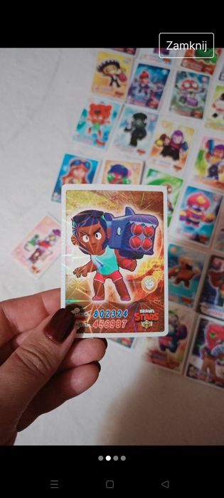 45 sztuk, karty Brawl Stars, nowe.
