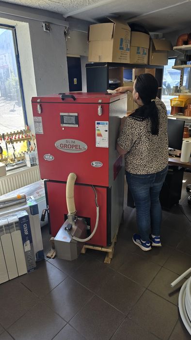 Kociol pellet 15kW Grobelny gropel slim, piec możliwy transport wlkp