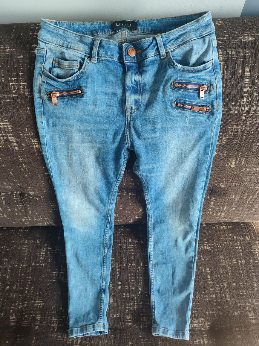 Spodnie jeansowe rurki rozm., 34 XS Mohito Denim Collection