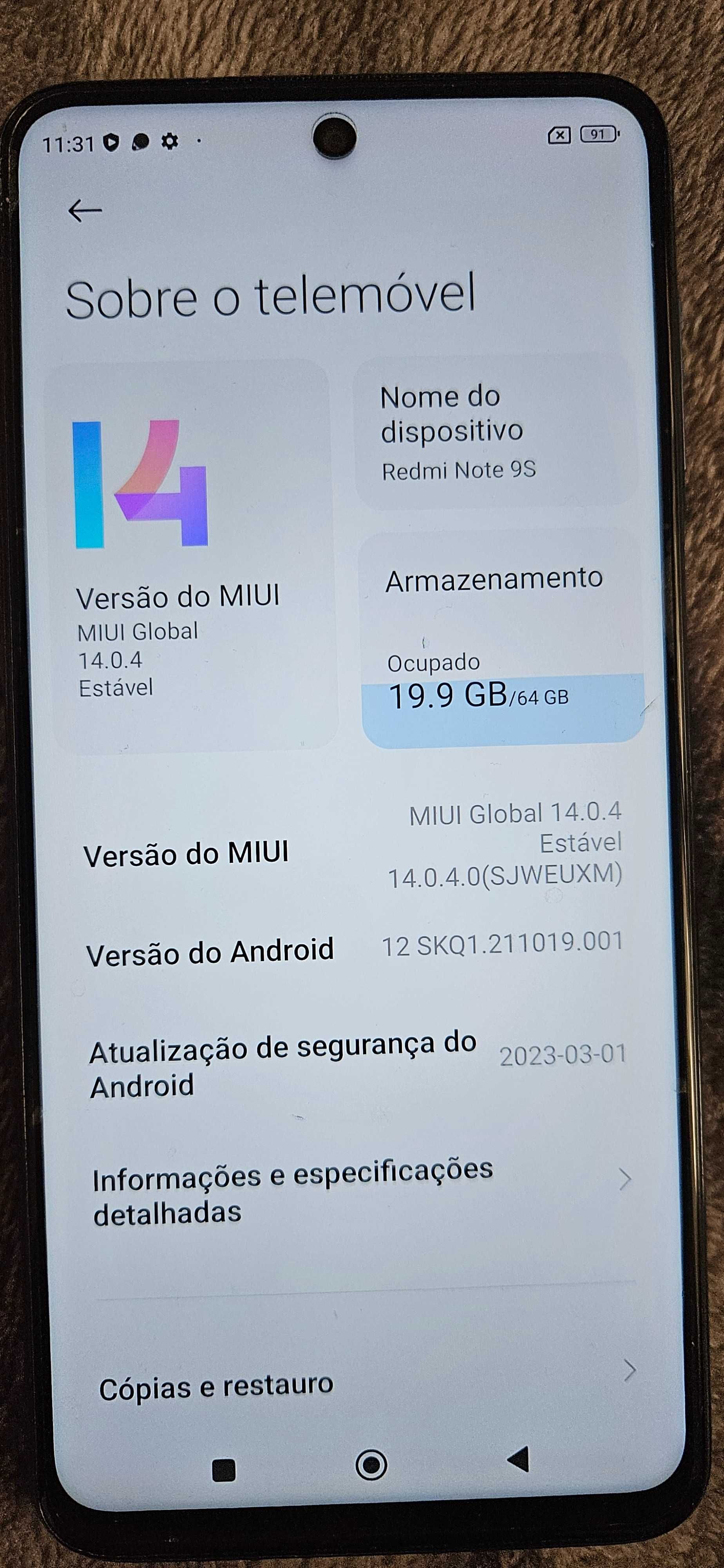 Redmi note 9s 4/64gb
