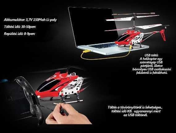 HELIKOPTER RC SYMA S107G Gyro Zdalnie Sterowany ŚMIGŁOWIEC Aluminium