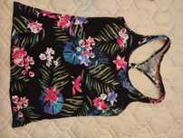 camisola de alças com estampa florida