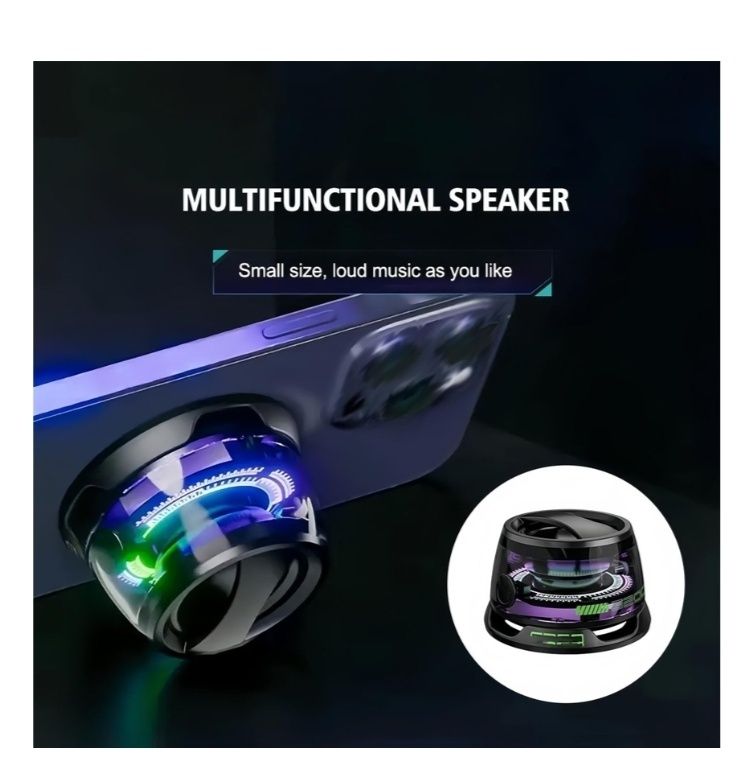 Coluna Bluetooth Magnética Led