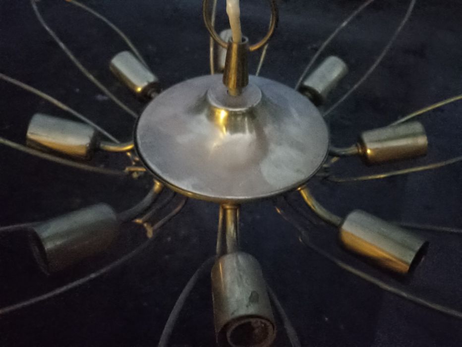 Люстра латунная.