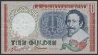 Holandia 10 guldenów 1953 - seria CBJ - stan 2
