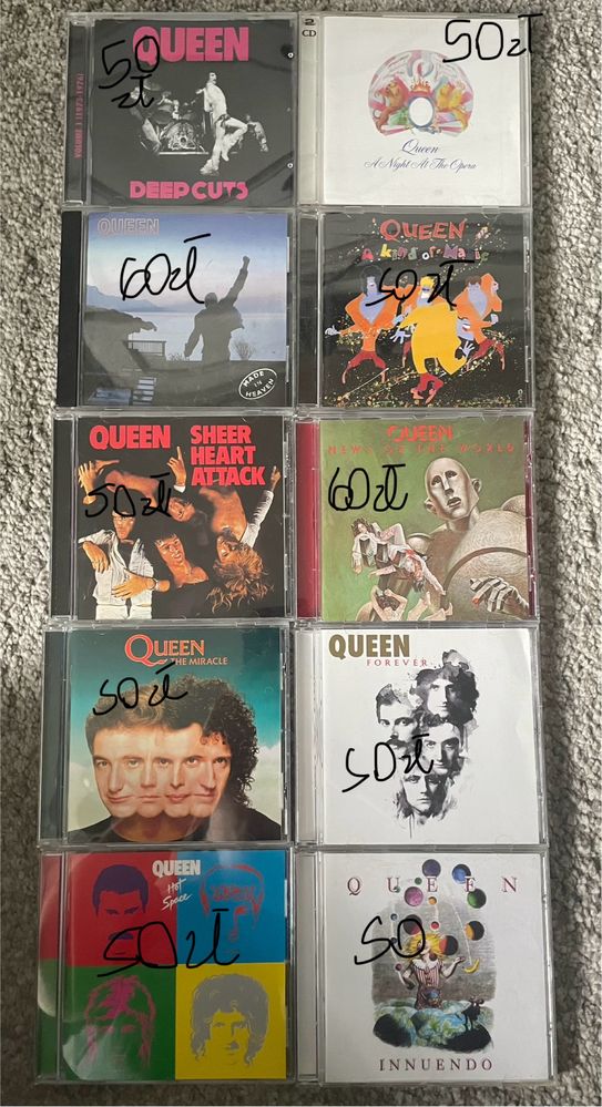 Sprzedam 10 plyt Queen
