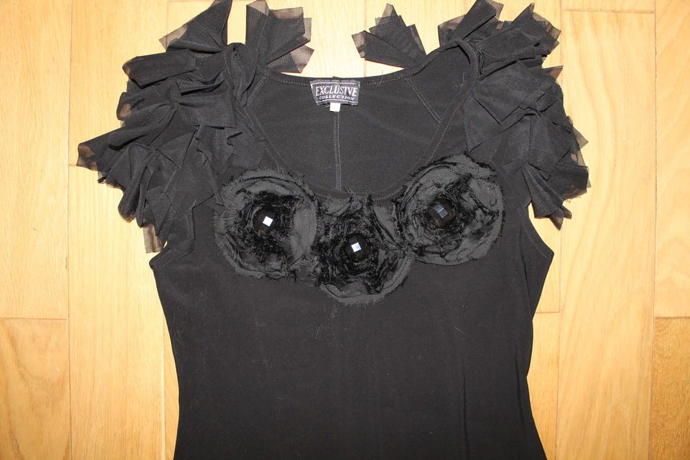 Чорна нарядна сукня міді