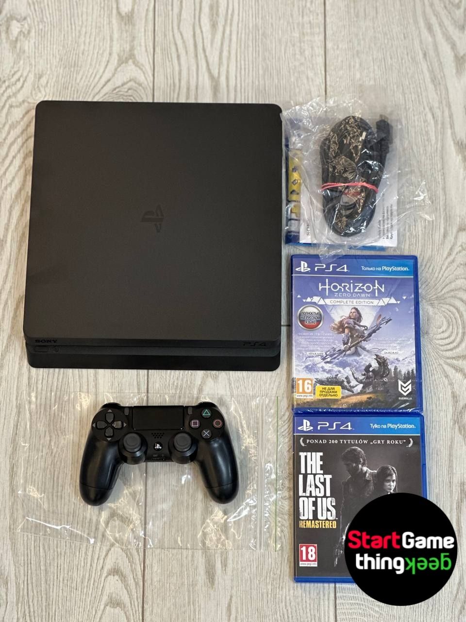 6міс гарантія! Ігрова приставка Sony Playstation 4 Slim 1 Tb + 2 диски