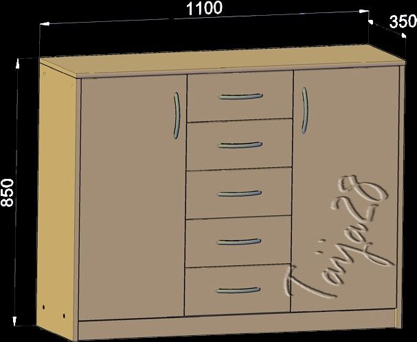 NOWA komoda szafka - 4 kolory 85x110x35 - OD RĘKI!!!