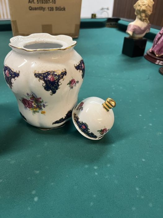 Conjunto de 2 potes em louça